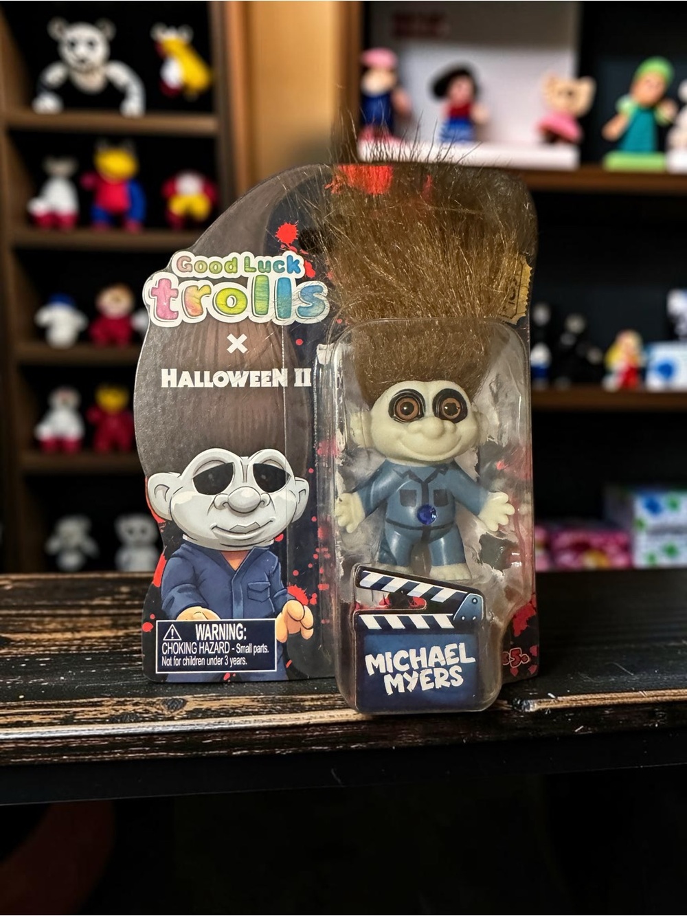 Good Luck Trolls x Halloween II Michael Myers Collectible Figure New